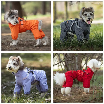 RainLuxe — Waterproof Dog Raincoat with Harness