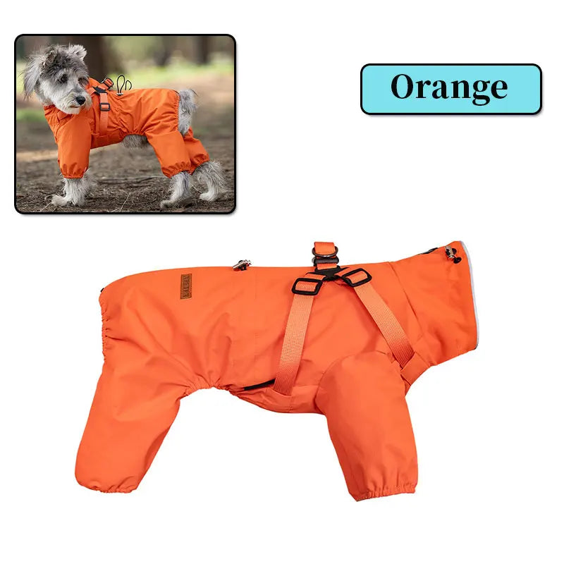 RainLuxe — Waterproof Dog Raincoat with Harness
