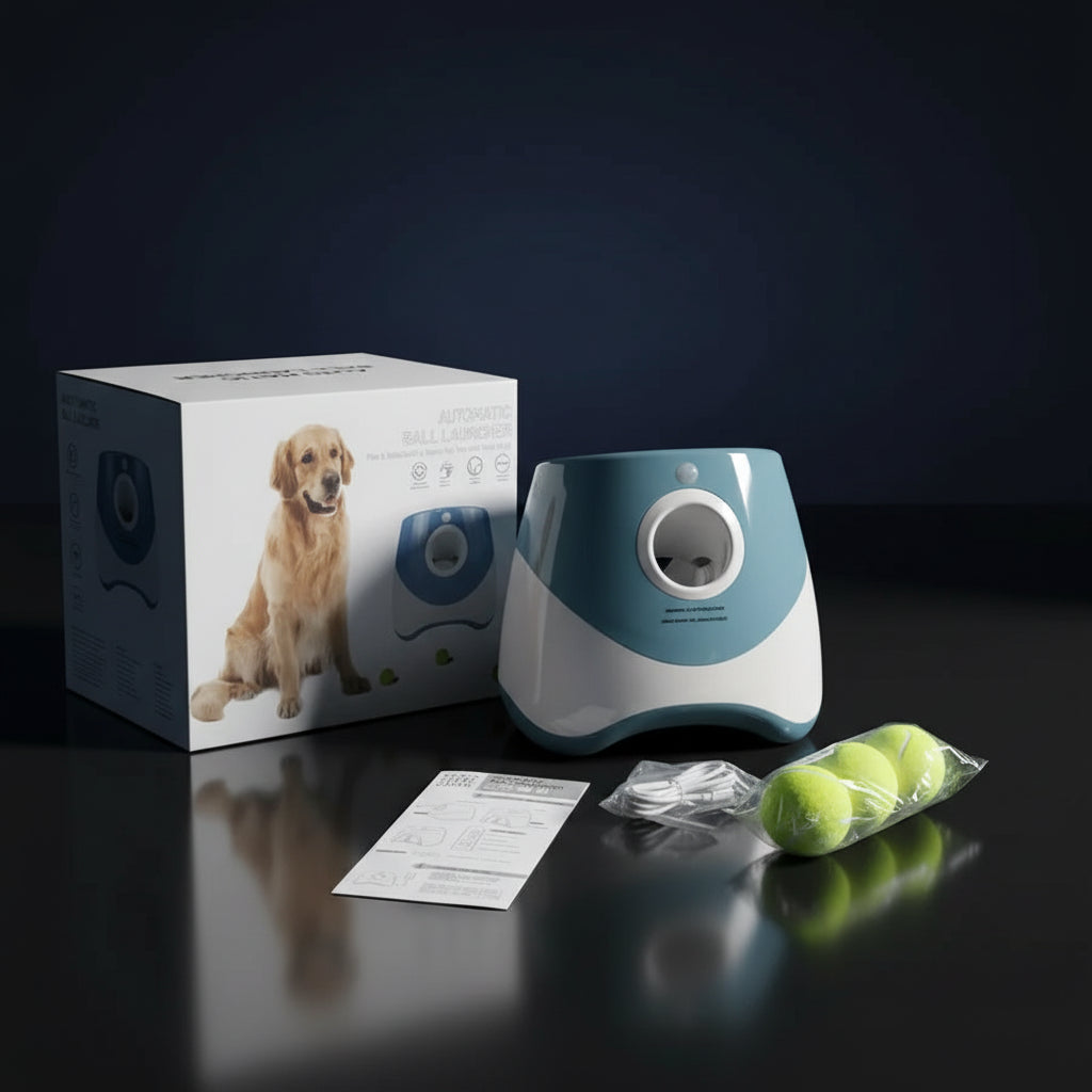 Dog Launcher Automatic Dogs Chase Toy Tennis