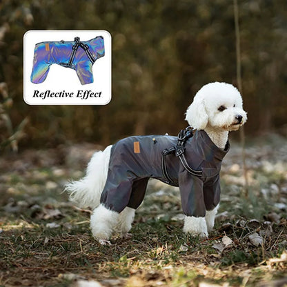RainLuxe — Waterproof Dog Raincoat with Harness