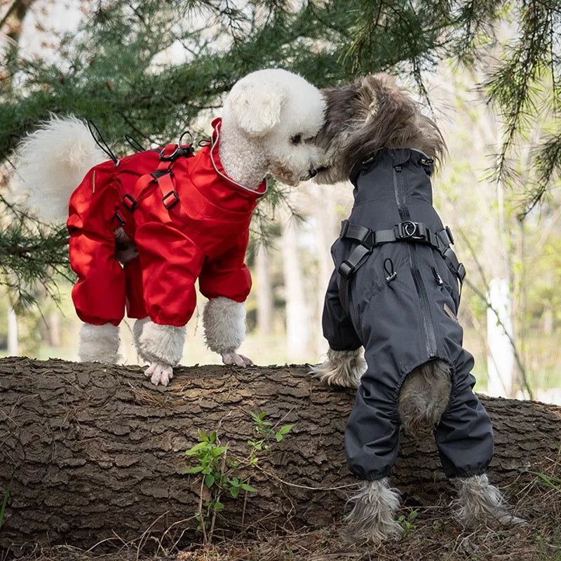 RainLuxe — Waterproof Dog Raincoat with Harness