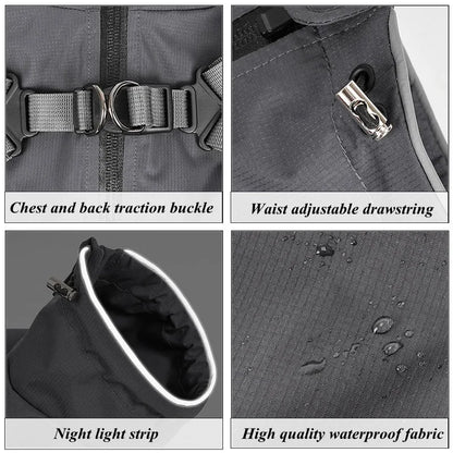RainLuxe — Waterproof Dog Raincoat with Harness