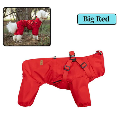 RainLuxe — Waterproof Dog Raincoat with Harness